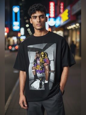 Kobe Bryant Iconic Shower Trophy Tee - Player Tees 2XL NWOT
